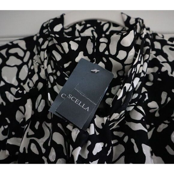 Les Hommes Femme Women's Sz 46 White/Black Abito Lungo Incanto Silk Dress $1077 - Picture 4 of 11